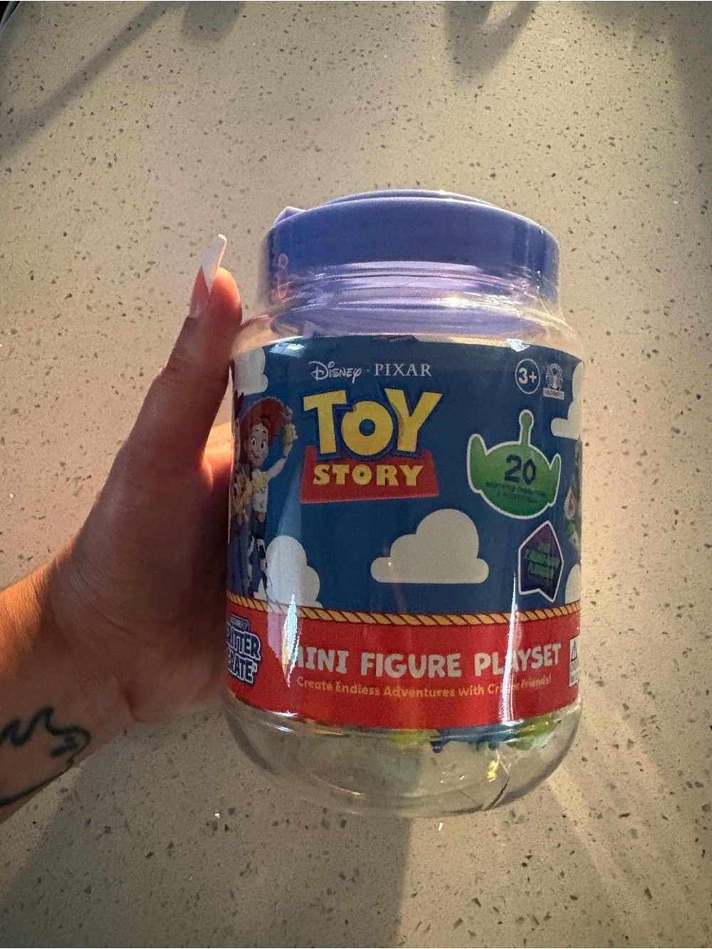 Disney Toy Story Mini Figure Playset with Purple Lid
